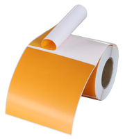 Produsen Stiker Label, Pencetakan Label Pengiriman Thermal Langsung 4x6 Warna Kuning, Stiker Karton, Label Pengiriman untuk Printer Zebra