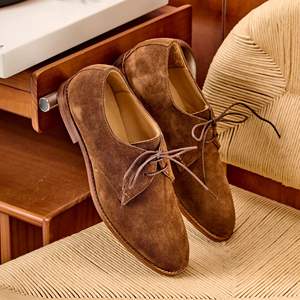 Zapatos de cuero de negocios para hombre, nuevos, de lujo y alta calidad, zapatos derby casuales, adecuados para uso formal en bodas. - Product Image 2