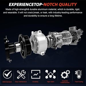 <span class=keywords><strong>Compresor</strong></span> de <span class=keywords><strong>Aire</strong></span> <span class=keywords><strong>Acondicionado</strong></span> 55111444AB Compatible con Dodge Ram 2500 3500 5500 2010-2015 4500 2011-2015 (L6 6.7L) Repuesto - Product Image 4