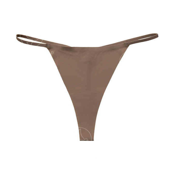 FCJ Women's Seamless T-String Panties Thin Belt Buckle Polyamide Material Traceless Low-Rise G-String XL ODM Customizable Logo