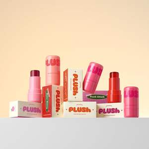 Elensilia Plush Water Jelly Lip & Cheek Tint Peach Attack Trendy 10g Barra Hidratante - Product Image 3