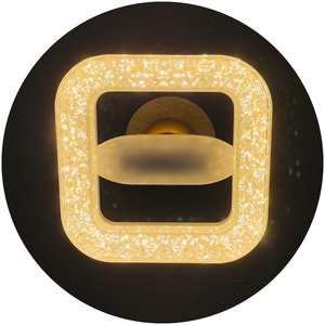 180Mm Hình Vuông Phòng Khách Sạn Văn Phòng <span class=keywords><strong>18W</strong></span> 24W Bóng Đèn Chiếu Sáng Lịch Thi Đấu E27 Trần Đèn Pha Lê Ánh Sáng Aurora Ánh Sáng - Product Image 2