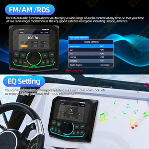 Receptor GRANDnavi con Pantalla de 4 Pulgadas, Pantalla LCD IPS, Estéreo Marino MP5 para Yate, Barco, ATV, RV, Receptor Digital FM AM USB - Product Image 3
