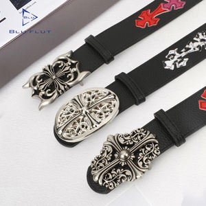 Sabuk kulit <span class=keywords><strong>PU</strong></span> kualitas tinggi baru sabuk HipHop trendi Amerika sabuk kulit pria gaya koboi dapat disesuaikan - Product Image 3