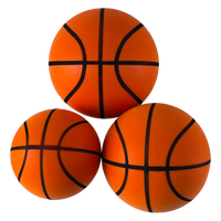 Ballon de basketball taille 5 en PU, silencieux, léger, durable, écologique, en mousse solide, pour entraînement en intérieur et usage domestique, avec logo personnalisé