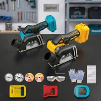 Mini-meuleuse d'angle sans fil de 3 pouces (75 mm) avec protection, compatible avec les batteries Makita et DeWalt 18V, petite scie à découper