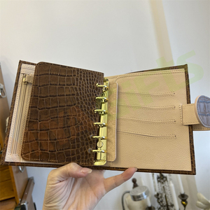 Tùy chỉnh màu da chính hãng Nhật ký với chèn chất kết dính tổ chức chương trình nghị sự kế hoạch Bìa Croc a5a6a7a8a9 buget - Product Image 5