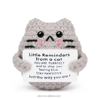 Chat en Crochet Mignon pour la Décoration, Idéal pour la Fête des Pères, Cadeau d'Anniversaire pour Enfants, Adolescents, Filles et Garçons, et pour l'Appréciation des Enseignants