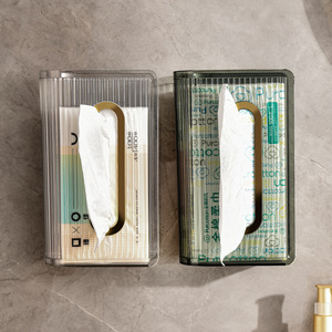 Porte-mouchoirs mural Boîte à mouchoirs transparente Porte-serviettes de cuisine en plastique pour restaurant <span class=keywords><strong>Distributeur</strong></span> de mouchoirs - Product Image 6