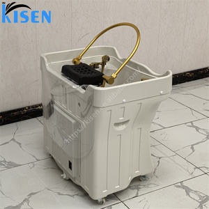 El fregadero de <span class=keywords><strong>Spa</strong></span> de cabeza japonés portátil sin tubería más caliente, terapia de agua, masaje tailandés, lavabo de champú sin plomería con vapor para peluquerías - Product Image 4