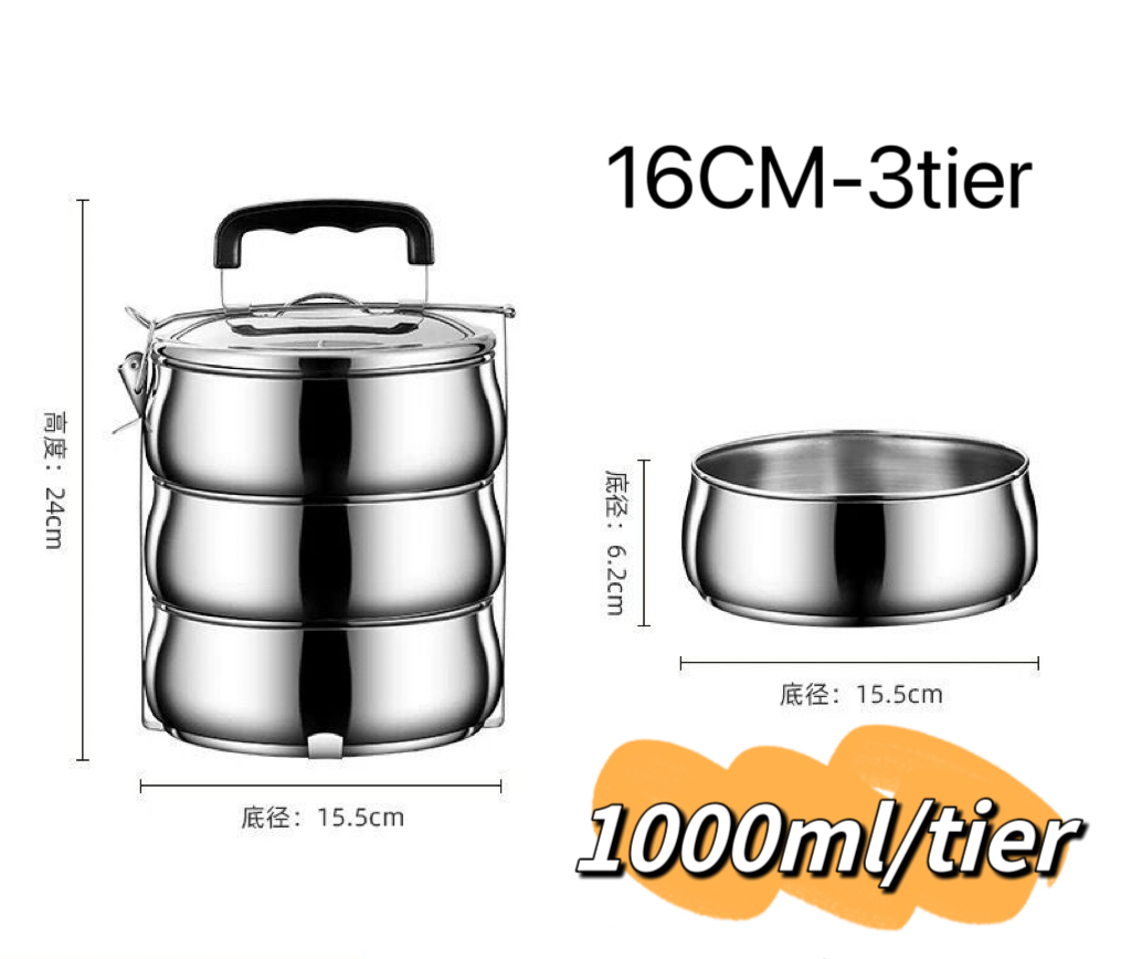 silver 16CM-3Tier