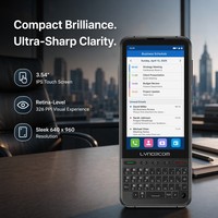 Téléphone Android 4G à écran tactile QWERTY, double SIM, firmware sécurisé minimaliste, clavier complet, avec port Type-C et prise en charge NFC