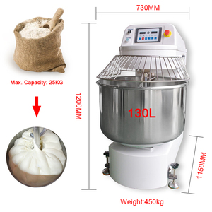 Yoslon RTS YSN-MJ50, Ventas Industriales de Fábrica, Mezcladora de Pan para Panadería, Mezcladora Espiral para Masa de Harina de 50 kg, Precio de la Máquina/ - Product Image 1