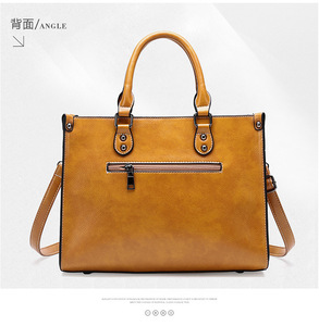 Bolsos de Mano de Cuero Vacuno Encerado de Calidad Lujosa, Bolsos de Hombro Vintage para Mujer, Bolsos Cruzados de Cuero para Dama - Product Image 4