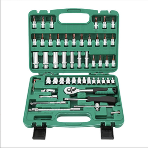 61 Pcs Repair Wrench Professional Combination Socket Manual Car Set Household <b>Tool</b> CRV-61 Professional Grade Steel - Product Image 1