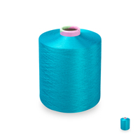 Fil texturé en polyester DTY 100% recyclé, teint multicolore, certifié OEKO-TEX, 75/72, en stock