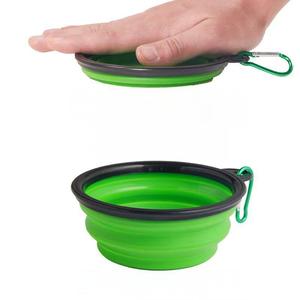 Tazones portátiles de silicona plegables con logo personalizado, impermeables, para viajes de mascotas, para alimentar y dar de beber en exteriores e interiores. - Product Image 5