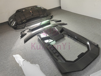 Ventes directes d'usine de couverture de pare-chocs arrière de style P en fibre de carbone et kit de carrosserie de becquet arrière pour kit de carrosserie Lamborghini LP580 LP610