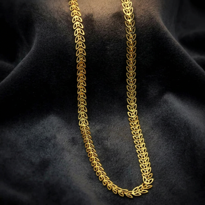 Wholesale 14K 18K 24K Micro Gold Leaf Pattern Chain, Fashion Chain, Brass Chain, Modern Chain Design, Leaf Pattern Style Chain. - Product Image 1