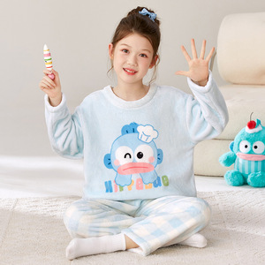 Cartone animato ragazza flanella invernale <span class=keywords><strong>in</strong></span> velluto caldo <span class=keywords><strong>pigiama</strong></span> per bambini <span class=keywords><strong>in</strong></span> <span class=keywords><strong>pile</strong></span> di corallo abito da notte cartone animato - Product Image 5
