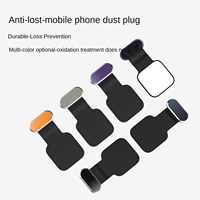 Bouchon anti-poussière universel personnalisé avec autocollant adhésif, capuchon de port de charge USB C carré en silicone pour iPhone 16 Pro Max Samsung Xiaomi