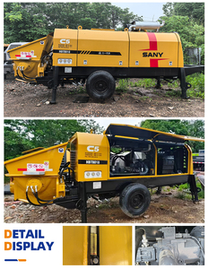 ปั๊มคอนกรีตแบบเคลื่อนย้ายได้คุณภาพสูง HBT60C-110 รุ่นปี 2020 ขนาดใหญ่ ใช้เครื่องยนต์ดีเซล ความเร็ว 70 เมตร/ชั่วโมง - Product Image 4