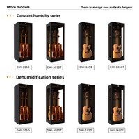 Gabinete de Control de Humedad para Instrumentos Musicales LENTHEM Modelo 185 con Deshumidificación a Prueba de Humedad para Guitarra Eléctrica y Pipa