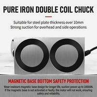 Taladro Magnético de 1500W con Succión de 10000N, Velocidad Variable de 0-900 rpm, Base Electromagnética para Fabricación de Metal