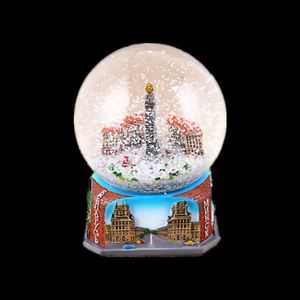 Souvenir de ville personnalisé en vrac, globe à neige en résine polymère Milan, Italie, Rome, avec insertion photo - Product Image 3