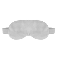 Masque oculaire réutilisable et micro-ondable en tissu peluche doux, compresse chaude/froide réutilisable pour soulager le stress oculaire