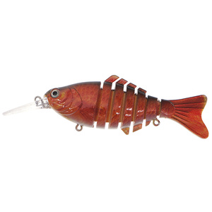 12cm 15g naufrage Wobblers leurres <span class=keywords><strong>de</strong></span> pêche 7 segments articulés manivelle nageur bionique attirail basse leurre - Product Image 5