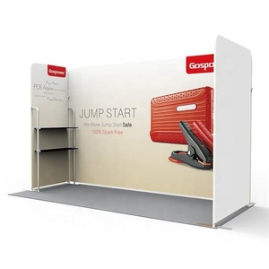 Logotipo personalizado <span class=keywords><strong>de</strong></span> aluminio <span class=keywords><strong>de</strong></span> tela elástica recto impreso Pantalla <span class=keywords><strong>de</strong></span> pared <span class=keywords><strong>de</strong></span> doble cara tensión Banner Feria Comercial soporte <span class=keywords><strong>de</strong></span> fondo - Product Image 6