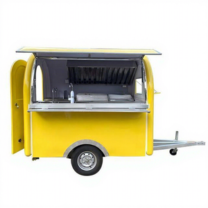 Remolque de Comida Móvil de Acero Inoxidable Totalmente Equipado, con Servicios de Café, Pizza, Helados y Hot Dogs - Product Image 1