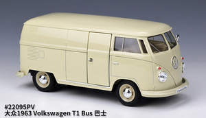 Welly 1:24 <span class=keywords><strong>VW</strong></span> 1963 <span class=keywords><strong>T1</strong></span> BUS BUS Van Simulation Alliage Fini Modèle De Voiture Jouet Moulé Sous Pression Véhicules Jouets - Product Image 5