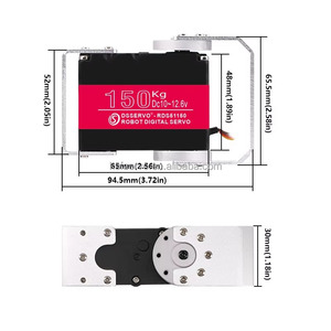 Servo Dsservo RDS51150 12V 150KG de Súper Torque, Servo Digital de CC a Prueba de Agua con Engranajes Metálicos para Robots, Autos RC, Aviones y Barcos - Product Image 2