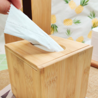 Boîte à mouchoirs en bambou pour la maison, le bureau, le comptoir, boîte à serviettes en papier en bois, porte-serviettes d'hôtel, porte-serviettes de table, étui à mouchoirs en papier