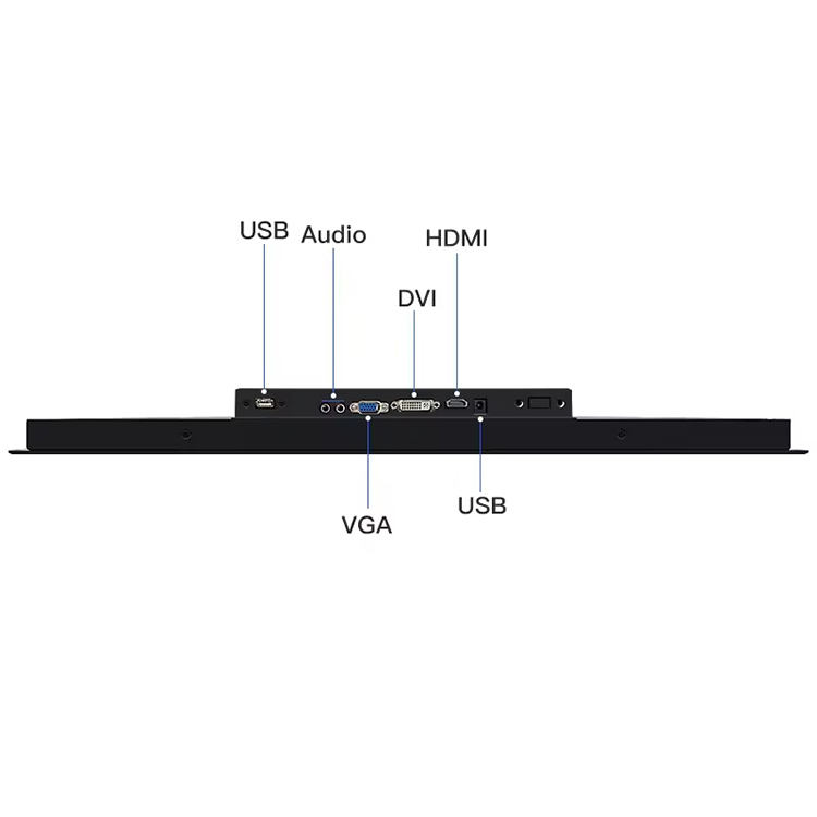 21.5/23.6 Inch Industrial LCD Monitor Waterproof OEM ODM Embedded Display High Brightness in Stock