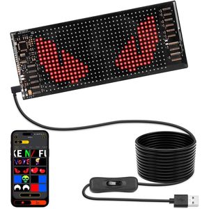 Letrero LED Flexible Programable con Texto Desplazable, Alimentado por USB, Controlado por Aplicación, para Autos, Tiendas y Bares - Product Image 1