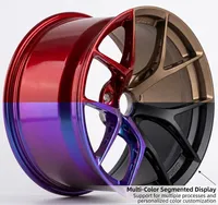 Jantes de course personnalisées en alliage forgé, bronze chromé noir brossé, finition haute brillance, 5X112/120, Audi Tesla, 18-23 pouces, concaves, garantie 5 ans