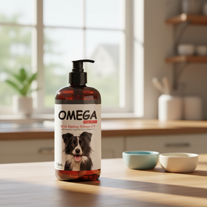 น้ำมันปลาโอเมก้า 3 สำหรับสัตว์เลี้ยง น้ำมันปลาแซลมอนอลาสก้าและปลาคอด พร้อมวิตามินอี บำรุงขนและผิวหนัง เสริมภูมิคุ้มกัน 473 มล. - Product Image 5