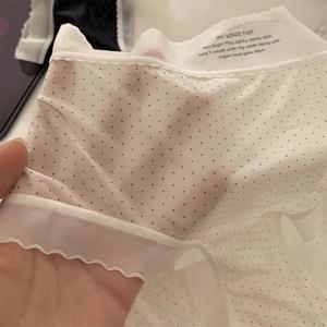 # B0020 usine personnalisé sans trace glace soie culotte taille moyenne à pois motif respirant sous-vêtements coton entrejambe femme culotte - Product Image 2