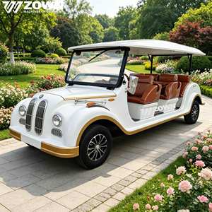 Voiture de tourisme électrique vintage personnalisée 2026, 6 places, batterie au lithium, style rétro classique, certifiée CE, pour parcs touristiques panoramiques ZOWN - Product Image 6