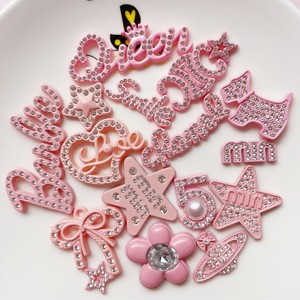 Set de Dijes Personalizados de Cristal Rosa con Pedrería para Manualidades, Accesorios de Resina, Decoraciones Brillantes al por Mayor para Fundas de Teléfono y Pinzas para el <span class=keywords><strong>Pelo</strong></span> - Product Image 3