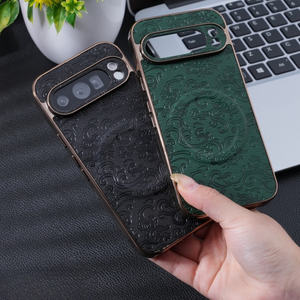 Funda magnética de cuero PU con flores Vintage para Google <span class=keywords><strong>Pixel</strong></span> 9Pro XL 8A 8 Pro, funda de carga inalámbrica suave a prueba de golpes - Product Image 3