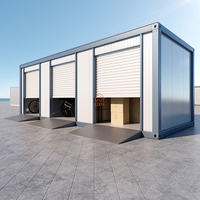 Garage et abri de stockage préfabriqués isolés 3-en-1 à faible coût, personnalisables et mobiles, en kit plat