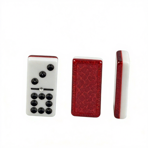 Juego de Dominó Acrílico de Dos Tonos, Doble Seis 6 Nueve, con Bloques de Dominó de Diferentes Tamaños para Juegos de Mesa de Casino - Product Image 6