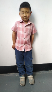 Robe à <span class=keywords><strong>carreaux</strong></span> en coton pour garçon, tenue décontractée à manches courtes, chemises pour enfants, printemps, - Product Image 5