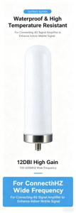 Antena Celular Direccional para Exteriores 4G 5G LTE GSM para Router y Amplificador de Señal de Teléfono Celular, Banda Ancha 698-6000mhz 10dBi STA-701 - Product Image 6