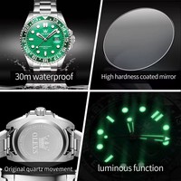 Jam Tangan Pria OLEVS 3610 Tali Baja Anti Air Original Jam Quartz Pria Fashion Mewah Kalender Dial Besar