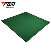 PGM DJD001 Tapis d'entraînement de golf 3D pour le swing et le tee-up, 150x150cm, en gazon artificiel importé, pour la pratique du golf